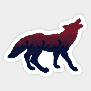 Wolves of the Sea III Recolour II Sticker